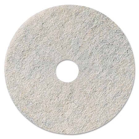 3M Niagara Natural White Burnishing Pad, 27" Diameter, White, PK5 3300N